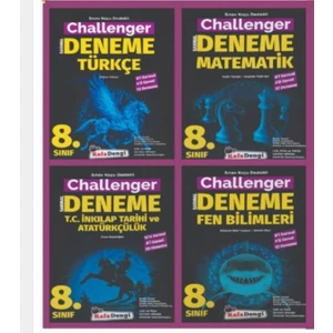 Kafa Dengi Yayınları 8.Sınıf Challenger Branş Denemesi Seti 4 Kitap (12"li) (Tümü Video Çözümlü)