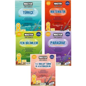 Okyanus Yayınları 8 Sınıf LGS Yeni Baskı Set 5 Kitap Okyanus Yayınları Master (2023-2024)