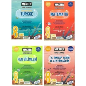 Okyanus Yayınları Master 8 Sınıf Yeni Baskı Soru Bankası Set 4 Kitap
