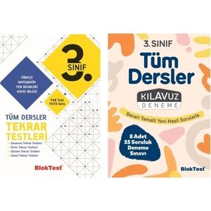 Tudem Yayınları 3. Sınıf Tüm Dersler Tekrar Testleri + Bloktest Deneme