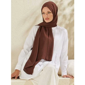 Kasva Deri Larissa Scarf Cazz Şal Kahve