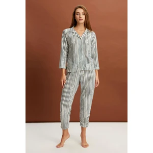 Alexander Gardi Çizgili Pijama Takımı (B22-143USU)