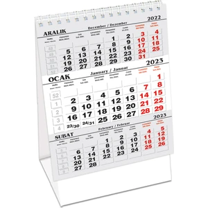 Keskin Color 2023 Yılı (11X18.5) cm Denizci Üçgen Masa Takvimi