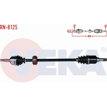 Veka Dacıa Dokker 1.5 Dcı Uzunluk 898MM 2012- Komple Aks Fiyatı