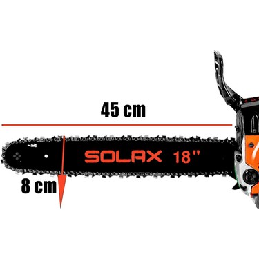 Solax 5900 Benzinli Hızar Ağaç Kesme Motoru 3.2 Hp 55 cc Fiyatı