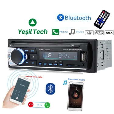 Exvol Oto Teyp Exw-21 4*60W Bluetooth SD Aux Çift USB'li Amfi Çıkışı ile Gelişmiş Medya