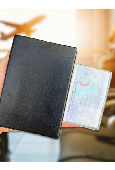 Gempo 6 Adet Su Geçirmez Pasaport Kılıfı Vinleks Deri Pasaport Kabı Pasaportluk Ekstra Cepli Üniversal