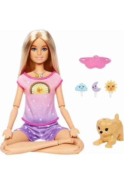 Barbie Meditasyon Yapıyor Oyun Seti HHX64 Gece ve Gündüz Modları Ses Efektli Müzikli 3+ Yaş ve Üzeri