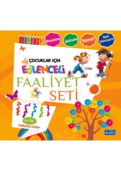 Eğlenceli Faaliyet Seti Turuncu Kitap - 4 Yaş Üzeri
