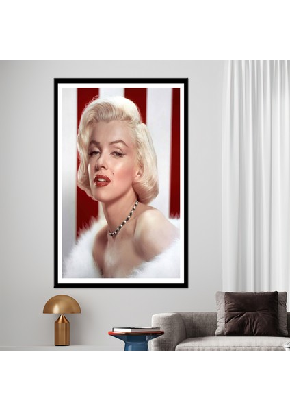 1 Parça Kanvas Tablo, Marilyn Monroe, Moda Kanvas Dekor, Marilyn Monroe Kanvas Sanatı, Ünlü Kanvas S