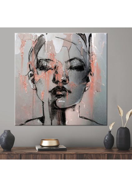 1 Parça Kanvas Tablo, Güzel Kadın Duvar Süsü, Çağdaş Posteri, Kadın Sanat Eseri,