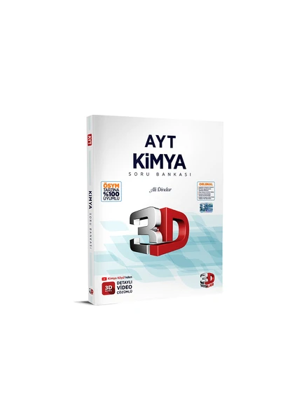 3D Yayınları AYT 2023 Kımya Soru Bankası