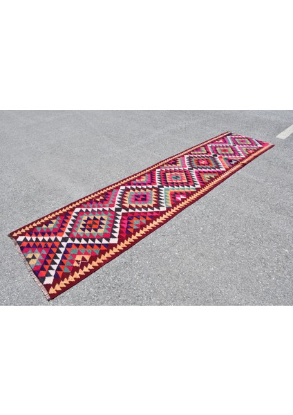 Eskitme Halı, Türk Halısı, Halı, 84X364 cm Pempe Halı, Yün Merdiven Halı, Anadolusı Merdiven Halı, fiyatları