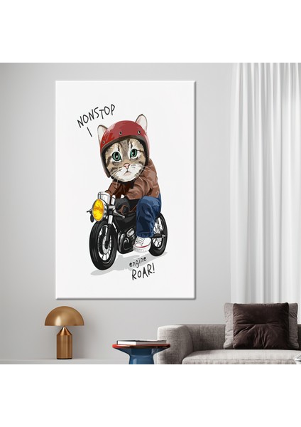 1 Parça Kanvas Tablo, Kedi Sevgili Hediyesi 3 Boyutlu Kanvas, Hayvan Posteri, Özet Baskılı,