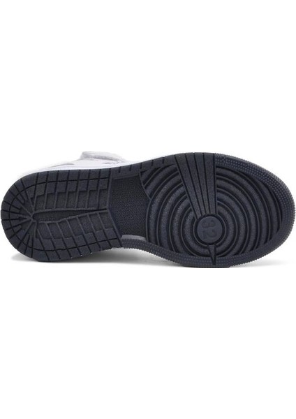 Beyaz Cırt Cırtlı Erkek Çocuk Bilek Boy Sneaker