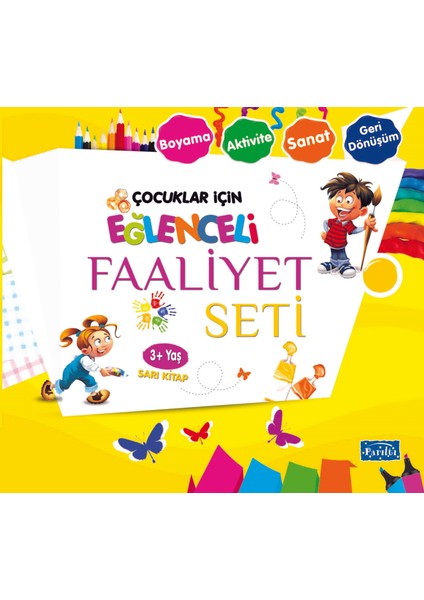 Eğlenceli Faaliyet Seti Sarı Kitap - 3 Yaş Üzeri
