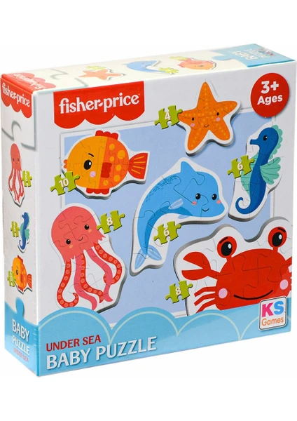 Fisher Price Fp 13412 Fisher Price Baby Puzzle Under Sea 6ın1 Puzzle