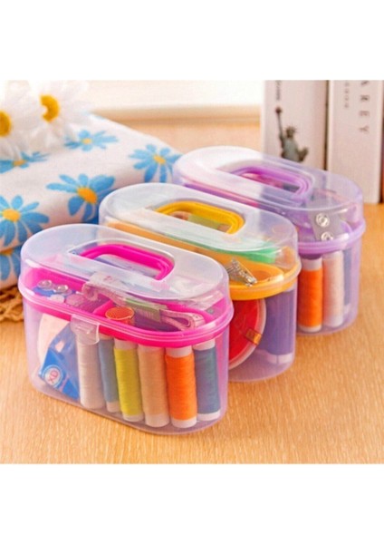 24 Parça Özel Kutulu Mini Dikiş Takımı Iğne Iplik Kanca Düğme Seti indirimleri