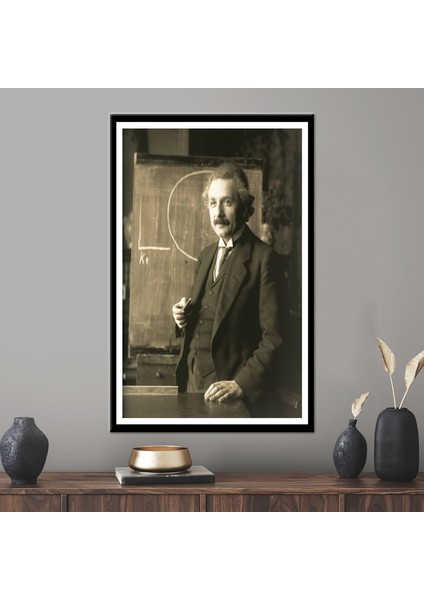 1 Parça Kanvas Tablo, Albert Einstein, Albert Einstein Duvar Dekoru, Ünlü Kanvas Sanatı,