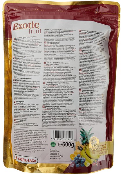 Exotic Fruit Exotic Kuşlar Için Yem 600 gr fiyatları