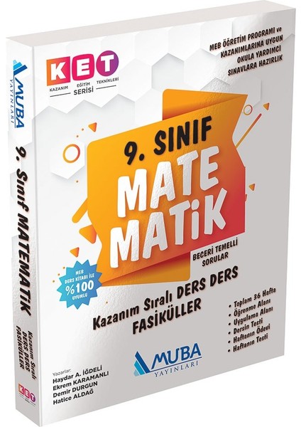 Muba Yayınları Ket Serisi 9. Sınıf Matematik Defter ve Kitap