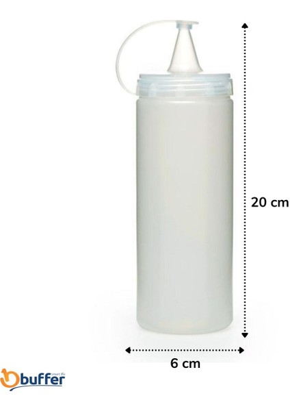 Buffer® Şeffaf Kapaklı Sızdırmaz Yağlık Sosluk Şişesi Plastik Yağdanlık 400 Ml. AP-9028 fırsatları