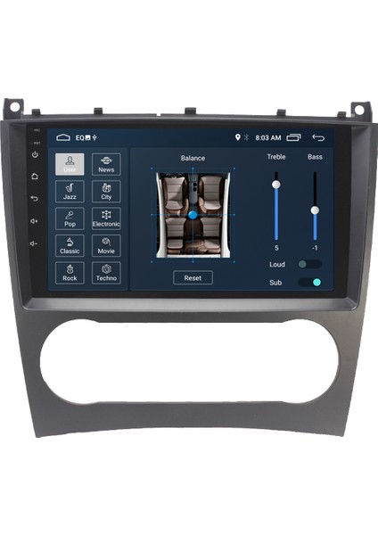 Mercedes W203 Android 11 Carplay Multimedya Ekran Teyp 2GB+16GB fırsatları