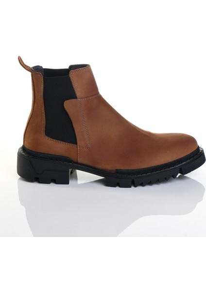Km-22 Erkek Deri Kalın Taban Günlük Bot