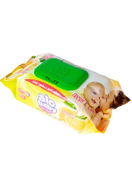 Alo Baby Islak Mendil Limon Ferahlığı Kapaklı 12 x 90 Yaprak