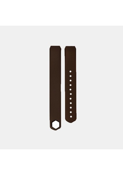 Fitbit Alta Hr Uyumlu Silikon Kordon Kahverengi Large (L)
