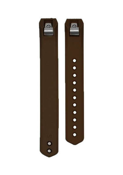 Fitbit Alta Hr Uyumlu Silikon Kordon Kahverengi Large (L)