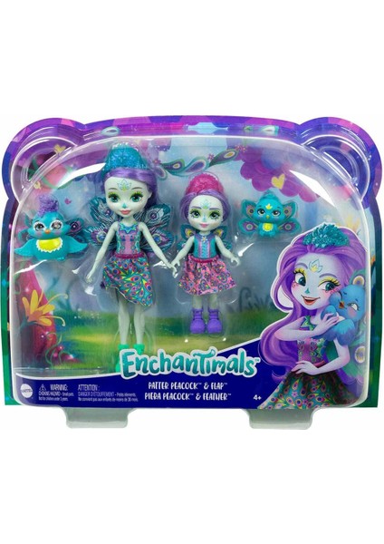 Kız Kardeş Bebekler Serisi HCF79 - Patter Peacock Flap