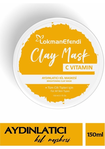 Lokman Efendi Kil Maskesi C Vitamin 150 Ml