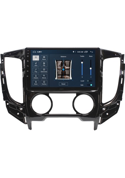 Mıtsubıshı L200 Android 11 Carplay Multimedya Ekran Teyp 2GB+16GB indirimleri