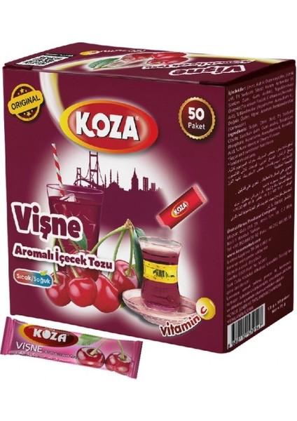 Vişne Aromalı Içecek Tozu (50 Stick)