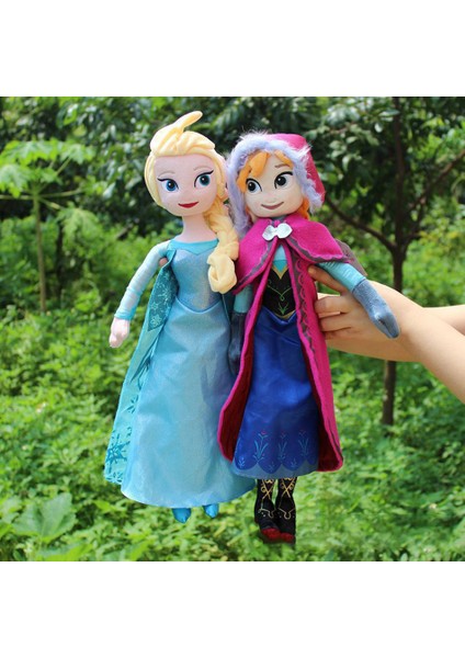 50CM Anna Elsa Peluş Oyuncak Bebek Peluş Oyuncak (Yurt Dışından)