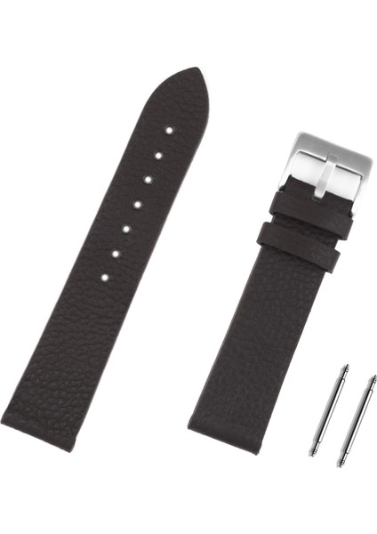 24mm Koyu Kahverengi Floter Deri Saat Kordonu Kayış