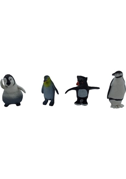 Sevimli Penguenler Ailesi 12'li Mini Boy Oyuncak Penguenler fiyatları
