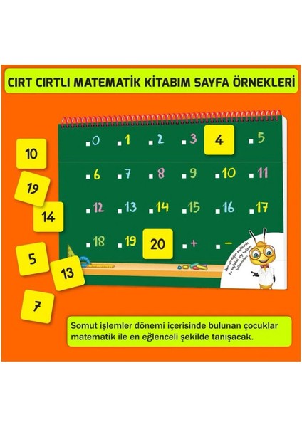 +3 Yaş Cırt Cırtlı Etkinlik – Matematik Kitabım 2’li Set (Yükselen Zeka) modelleri