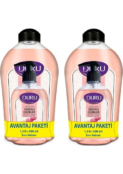 Sıvı Sabun Çiçek Terapisi 1500 ml + 300 ml x 2 Set