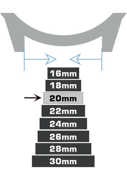 20mm Hakiki Deri Siyah Saat Kordonu