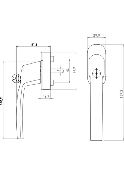 Kilitli Pencere Kolu Kahverengi Lara Akustik fiyatları