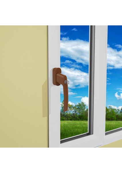 Kilitli Pencere Kolu Kahverengi Lara Akustik