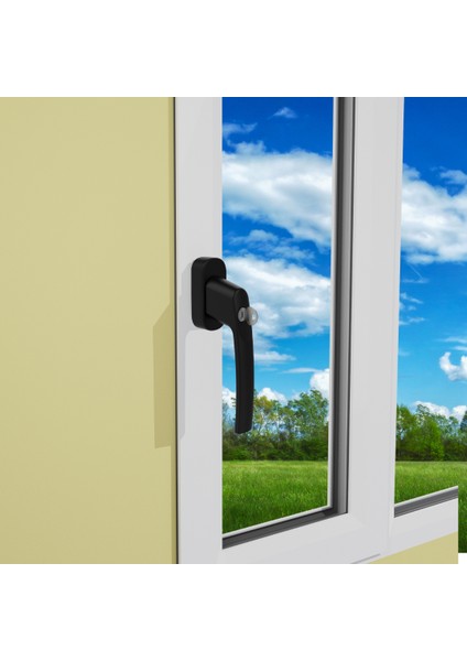 Pencere Kolu Kilitli Lara Akustik Mat Siyah modelleri