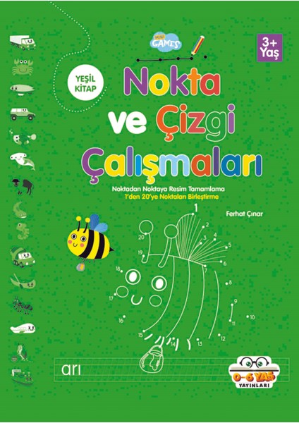 0-6 Yaş Yayınları Nokta ve Çizgi Çalışmaları Yeşil Kitap