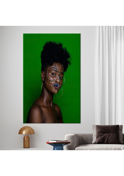1 Parça Kanvas Tablo, Siyah Kız Kanvas Dekor, Işıltılı Sanat Eseri, Moda Kanvas Dekor, fiyatları