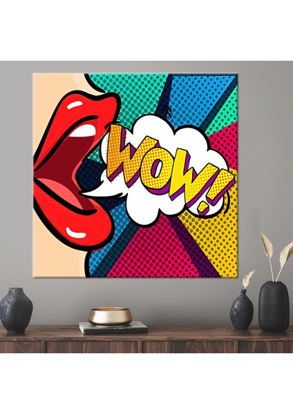 1 Parça Kanvas Tablo, Omg Şok Çizgi Roman Hediye Kanvas, Comic Pop Art Hediye Kanvas,