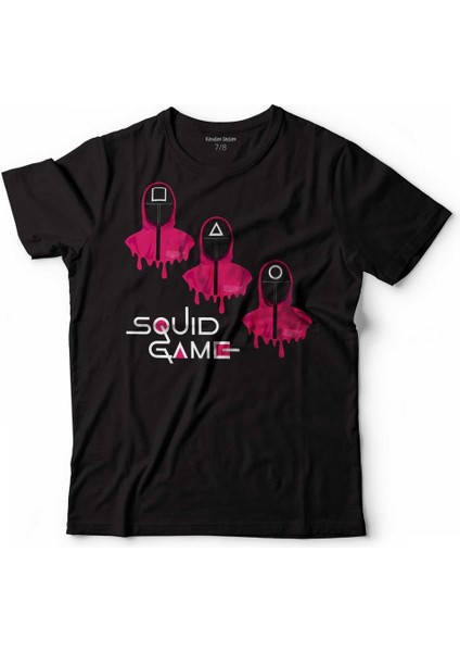 Squıd Game Red Green Kırmızı Yeşil Işık Cartoon Çocuk T-Shirt