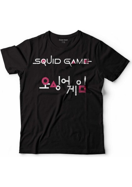 Squıd Game Red Green Kırmızı Yeşil Işık Cartoon Çocuk T-Shirt