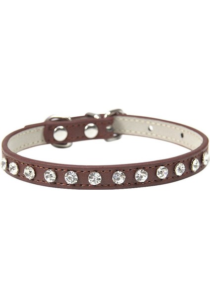 Pet Elmas Yaka Tasma - Kahverengi (Yurt Dışından)